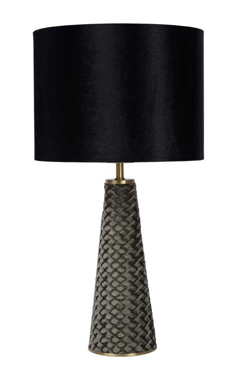 Lampe de table gris/noir h47cm excl lampe LED possible
