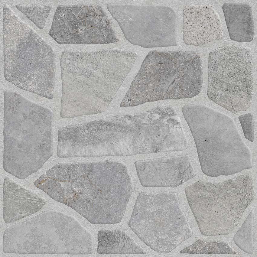Échantillon carrelage de sol et mural Rockface Sasso gris