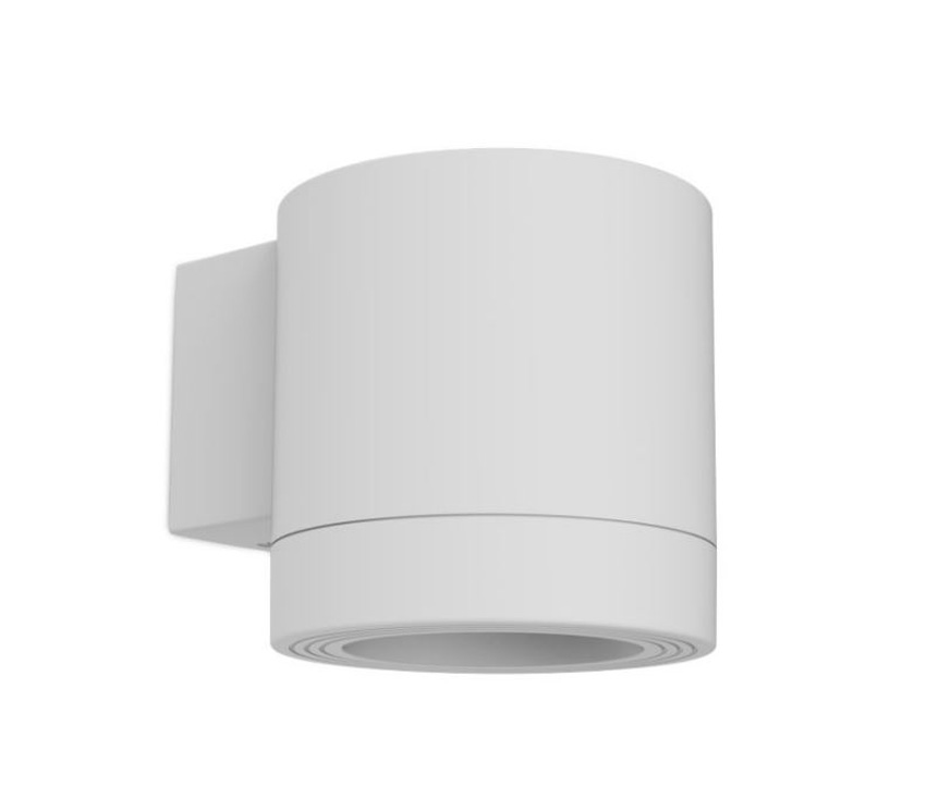 Applique murale extérieur - blanc - 11x13,6x11,3cm - GU10 - 1x5W - IP44