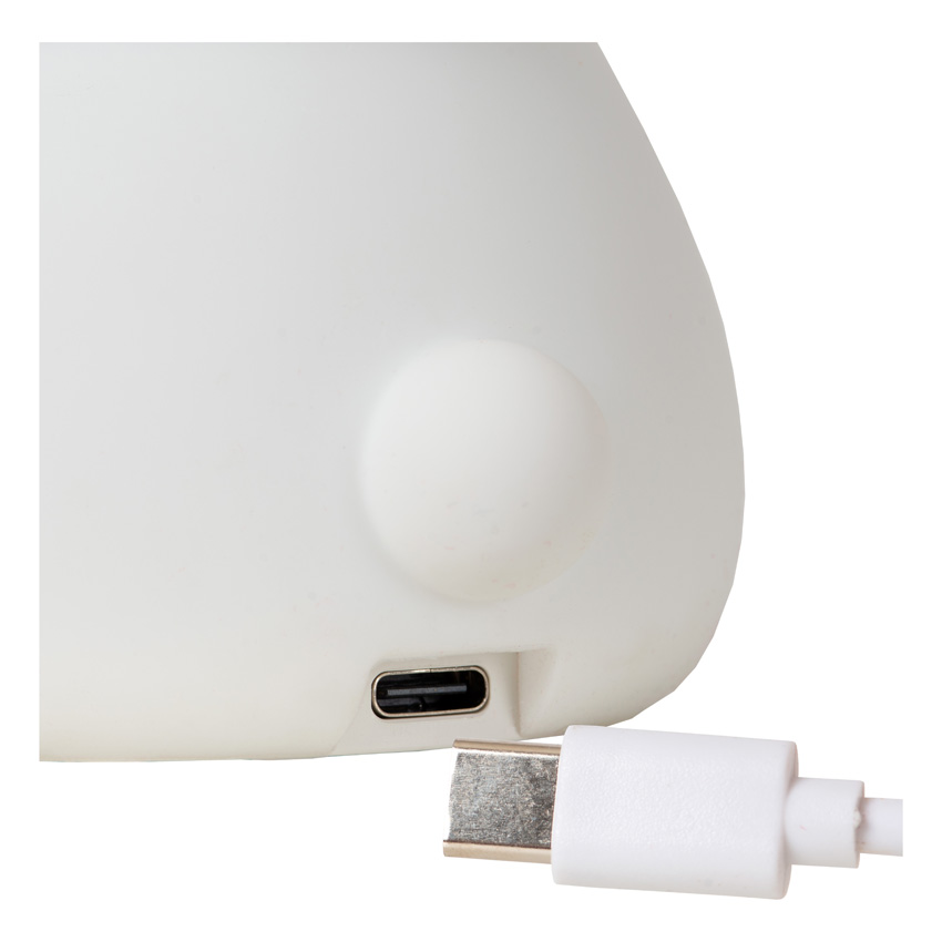Lampe de nuit rechargeable pour chambre d'enfant - Batterie rechargeable/piles - LED à 3 niveaux dimmable - RGB - Blanc