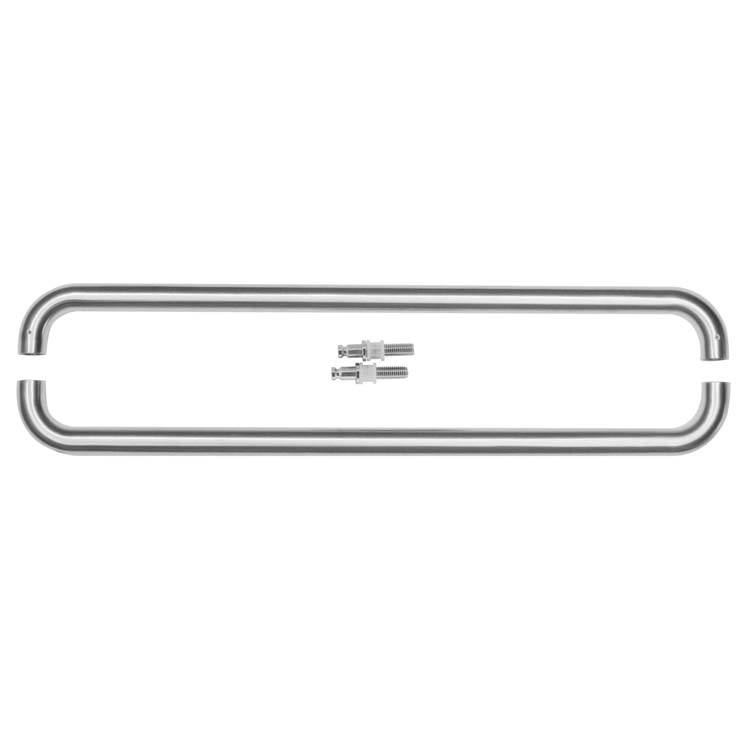 Tirant u 25/600 inox plus paire pour verre