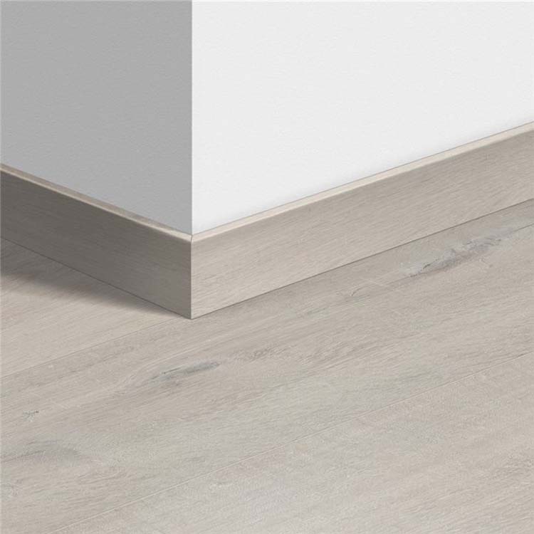 Standaardplint Quick-Step Katoen eik wit blos 58 x 12 x 2400 mm
