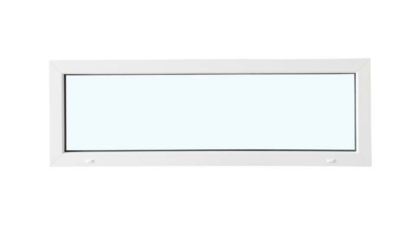 Vast raam pvc wit budget B1500XH500 mm