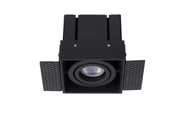 Lucide TRIMLESS - Inbouwspot - GU10/5W - Zwart