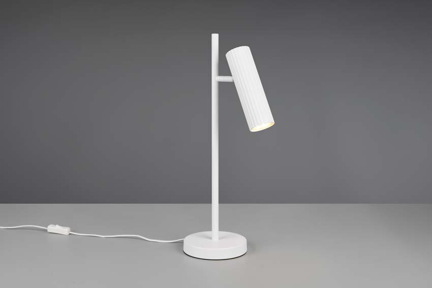 Lampe de table - Blanc - H50cm - Dimmable - GU10 - 1x10W
