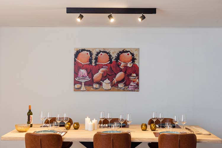 Railverlichting design Béa zwart set 1,2m 3 spots GU10 3x5W
