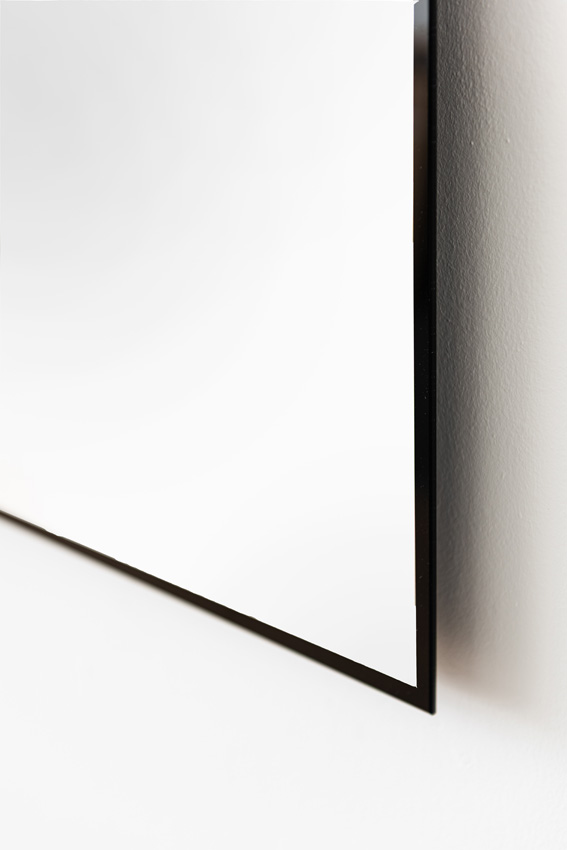 Spiegel Tova rechthoek LED + anti-condens zwart 120x80cm