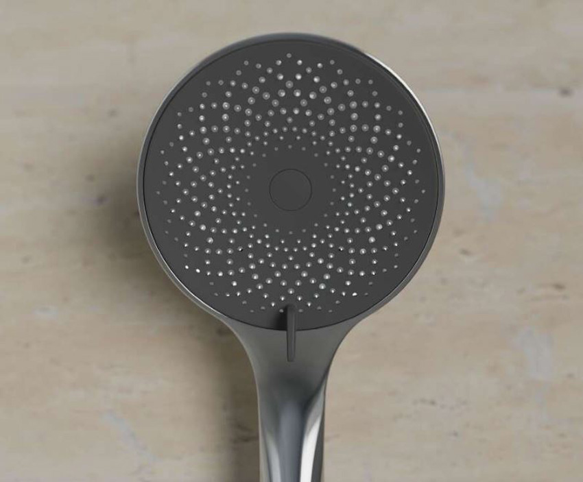 Douchette à main Cali chrome/anthracite brillant Ø12,5cm