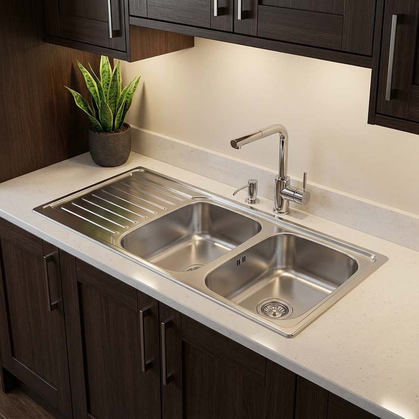 Évier Franke Antea inox 2 bacs 116x50cm