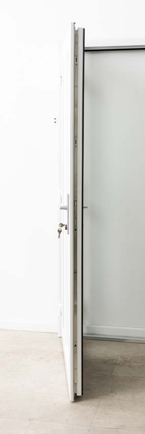 Buitendeur Lumeo PVC mat glas wit 1000x2000mm links