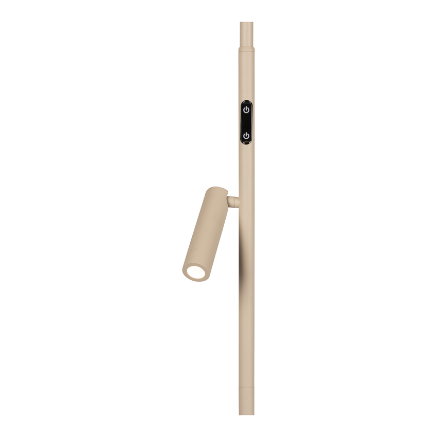 Lucide Essential Celeste - Lampadaire - Ø28cm - LED Dimmable - 2700K - Taupe