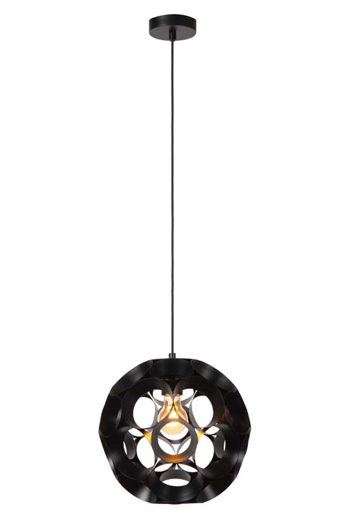 Lucide HANNELORE - Hanglamp - Ø 30 cm - 1xE27 - Zwart