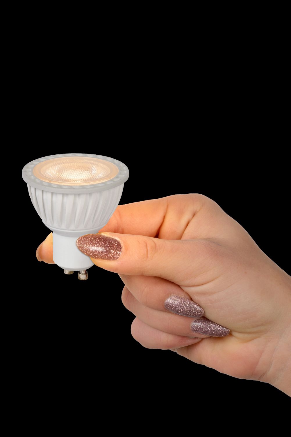 Spot LED - blanc - dimmable - Ø5cm - GU10 - 5W - 3000K