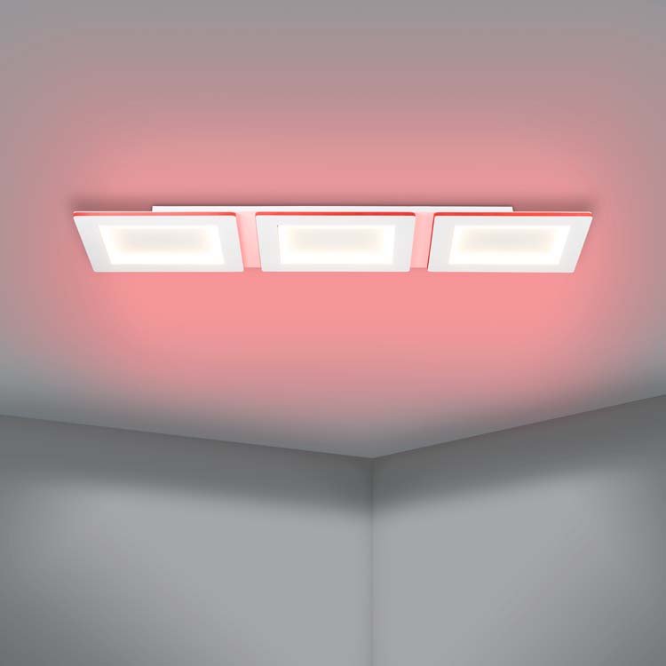 Plafonnier - blanc - 120x30cm - dimmable - LED - 1x42,5W - 2700-6500K + RGB