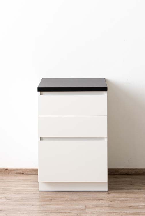 Keukenkast Plenti onderkast met 3 lades 60cm wit