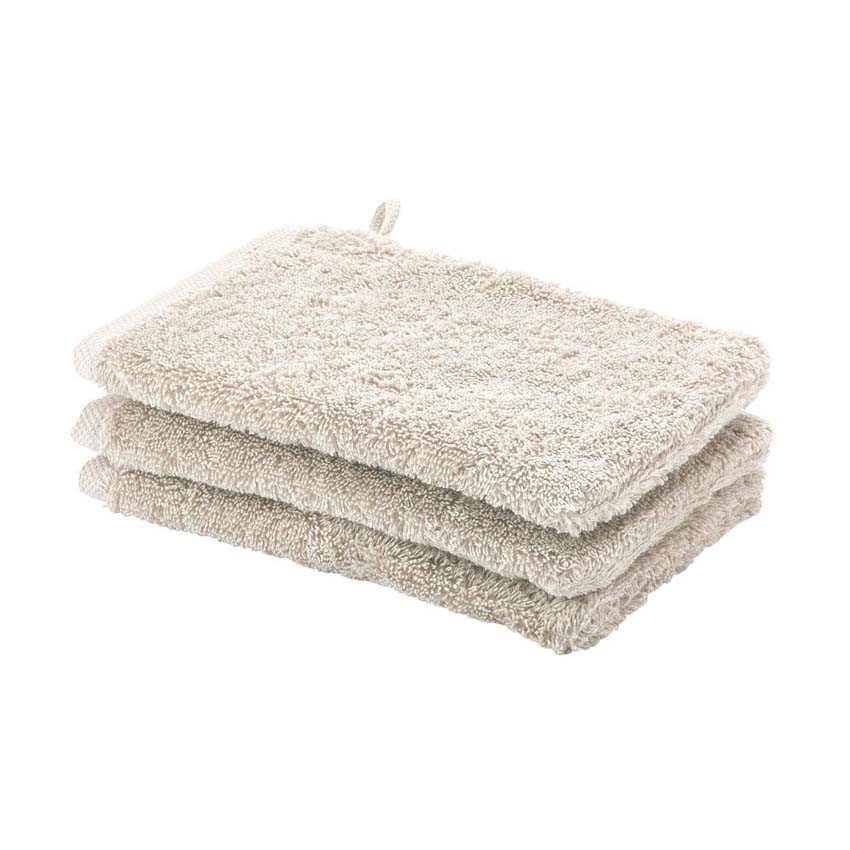 Gant de toilette Aquanova London coton égyptien jasmin 16x22cm