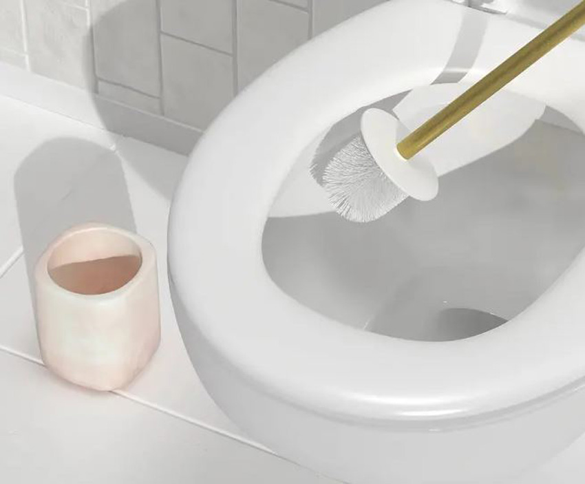 Toiletborstel Sky polyresin wit