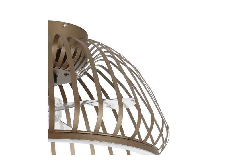 Plafonnier/ventilateur - bronze - Ø46,3cm - dimmable - LED - 1x31W - 2700/6500K