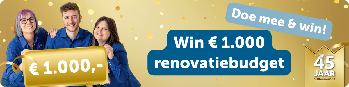 Win € 1000 renovatiepremie