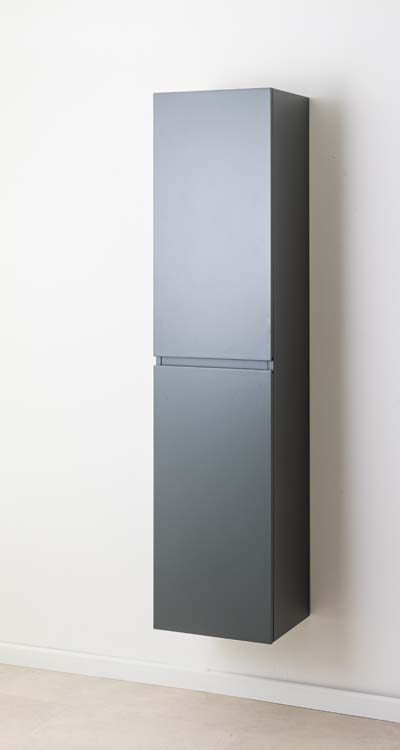 Kolomkast Aaron mat grijs hangend 170x40x35cm