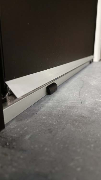 Porte extérieure alu Evora noire G sur mesure