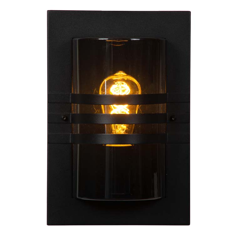 Lucide PRIVAS - Applique murale Extérieur - H33 cm - E27 - IP44 - Noir