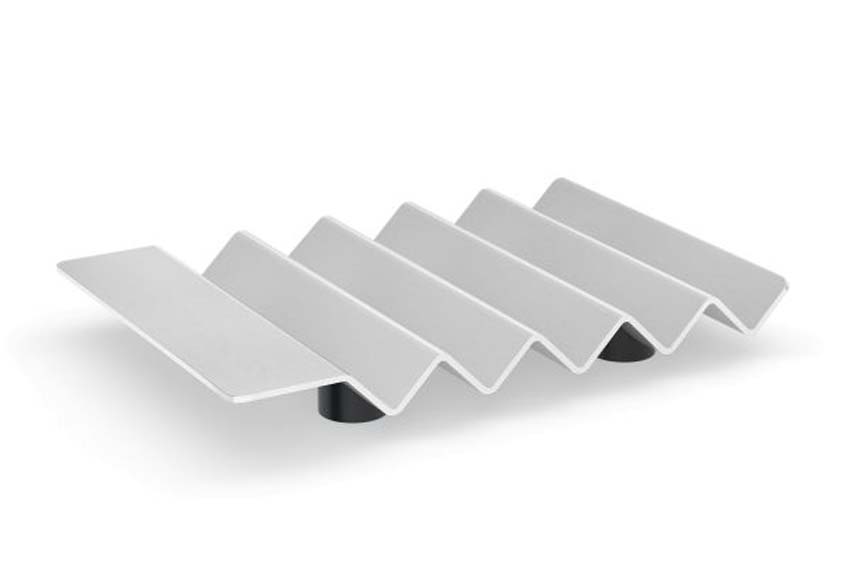 Zeepschaal Zack Opeta RVS zilver 14x9,5cm