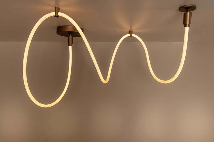 Lucide Vibes Janderin - Plafondlamp - LED Dimbaar - CCT - 1x36W 2200K/3300K - Champagne