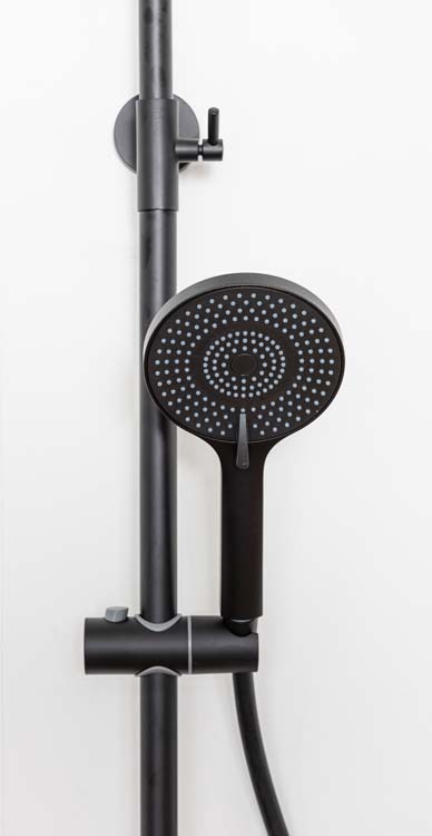 Bad-doucheset Hoax thermostatisch zwart mat