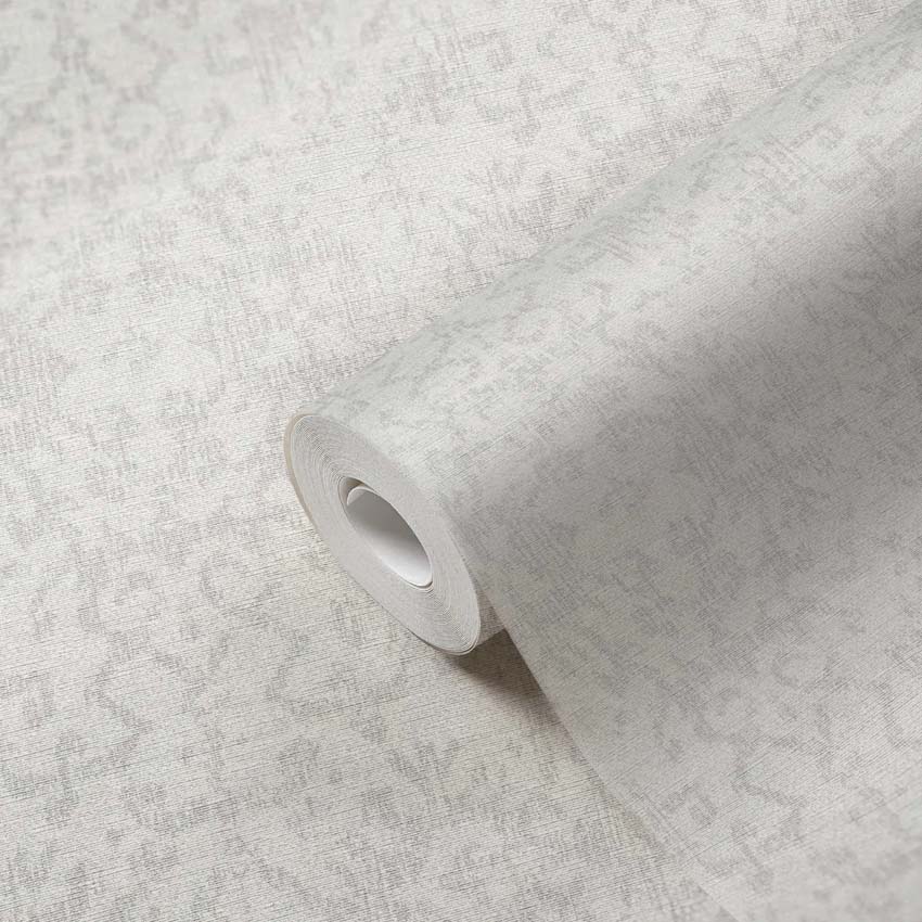 Vinyle sur papier peint intissé médaillons gris foncé 0,53x10m