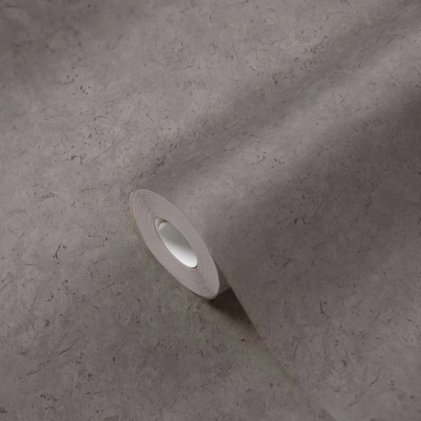Vinyle sur papier peint intissé nuagé gris/gris foncé 0,53x10m