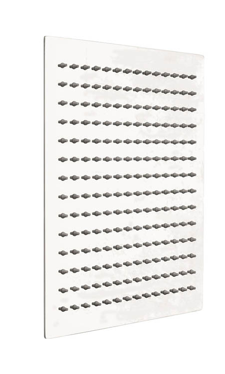 Pommeau de douche Selma carrée chrome 30x30cm