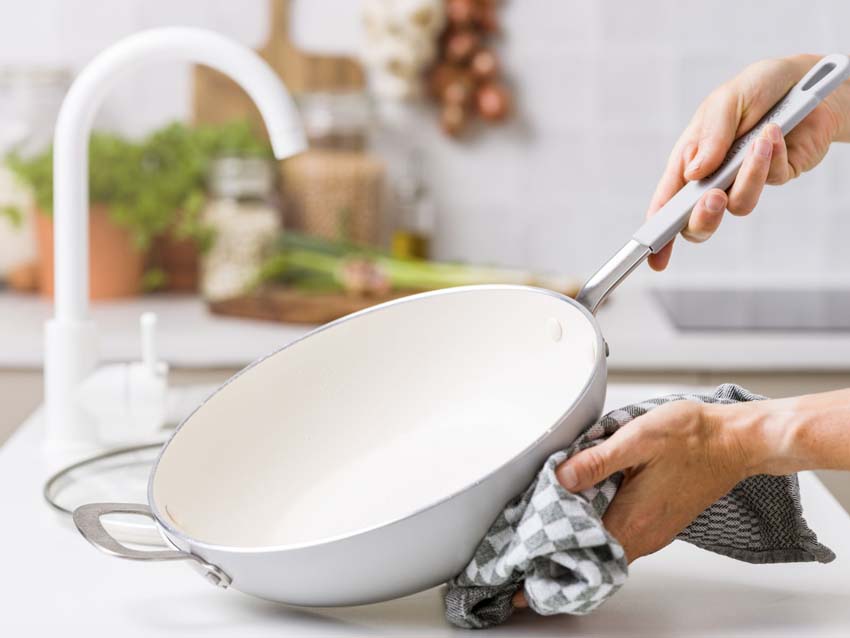 Poêle à pâtes avec couvercle Dagelijske kost Proline Ø28cm avec revêtement antiadhésif en céramique sans PFAS