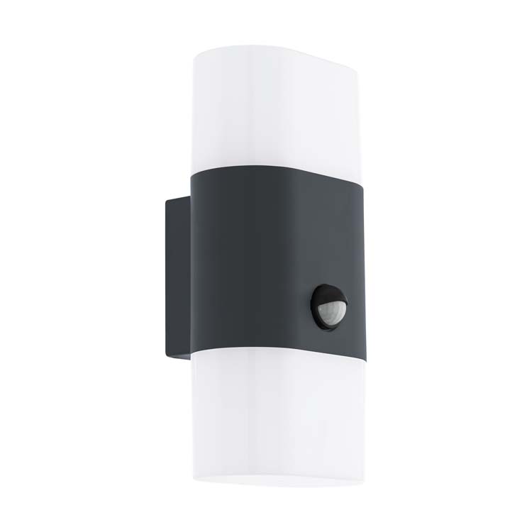 Eclairage salle de bains applique murale anthracite senseur IP44