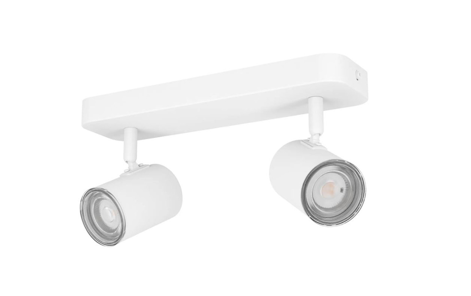 Spot en saillie - blanc - 28x8x13cm - 2xGU10 max. 5W - IP44 - ampoules non incluses
