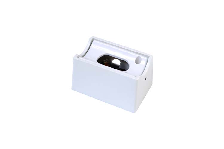Wandlamphouder design - wit - S14D - Metaal - Max. 60W