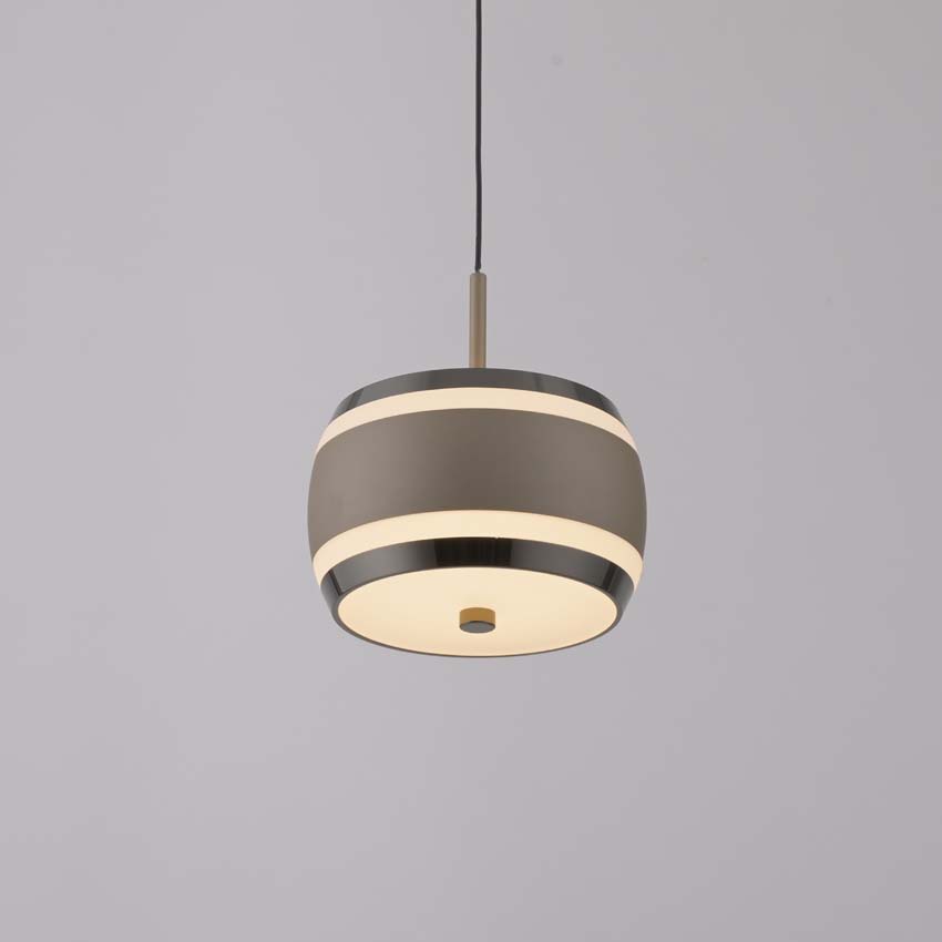 Hanglamp Easy Lift - Brons/chroom - Ø13cm - Dimbaar - 1x8W - 2200-5000K - met afstandsbediening