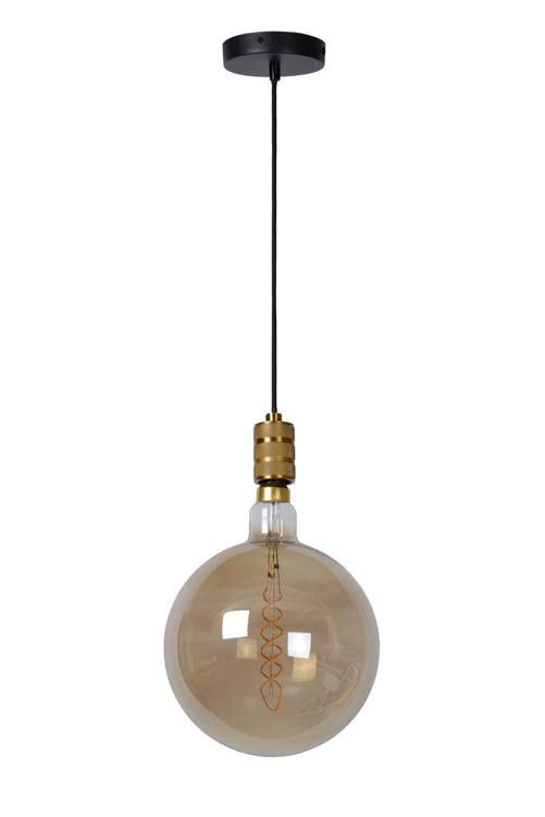 Lucide JOVA - Suspension - Ø 12 cm - 1xE27 - Or Mat / Laiton