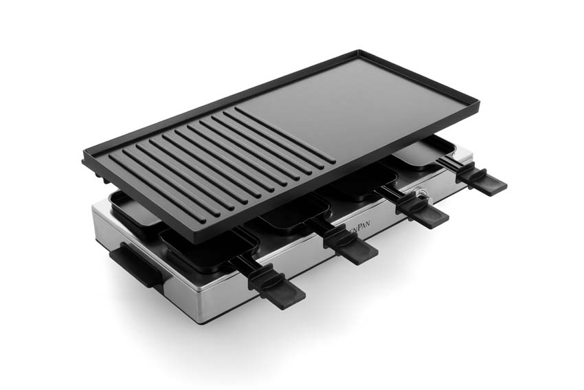 Gourmet en raclette Dagelijkse Kost GreenPan Chefs Collection PFAS-vrij zwart 52,6x24,1x15,4cm