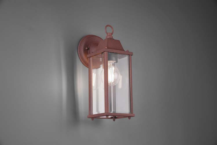 Applique murale outdoor lanterne rouille H29,5CM