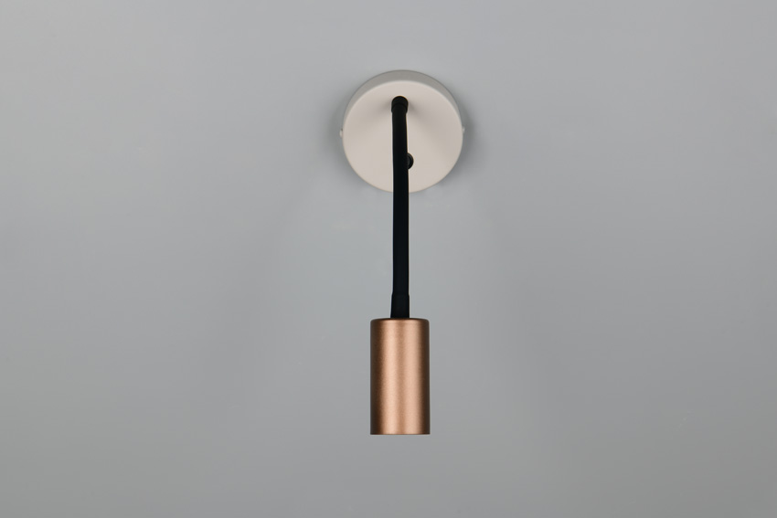 Wandlamp - koffie - 18x10x30,5cm - GU10/MR11 - 1x5W