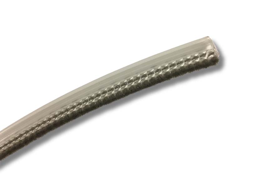 Klikborstel 7mm grijs voor vliegenraam 2M