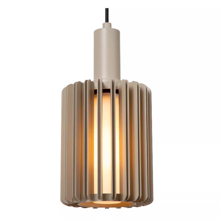 Lucide Lambres - Suspension - 5xE27 - Taupe