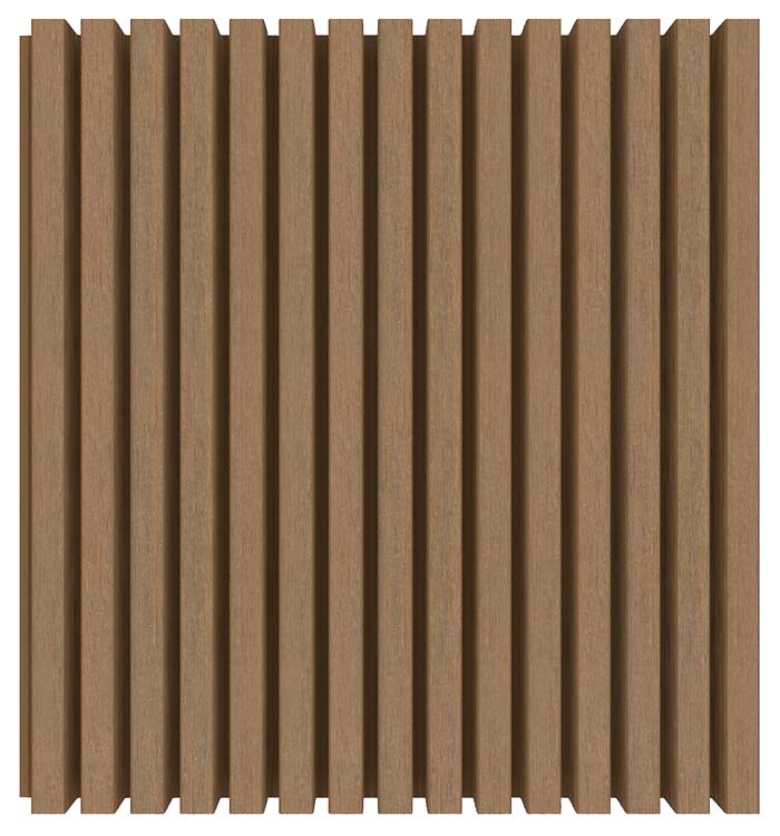 Échantillon panneau de façade line up outdoor teak