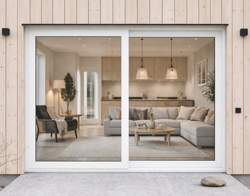 Levant-coulissant pvc Deceuninck blanc G>D L2500xH2150mm