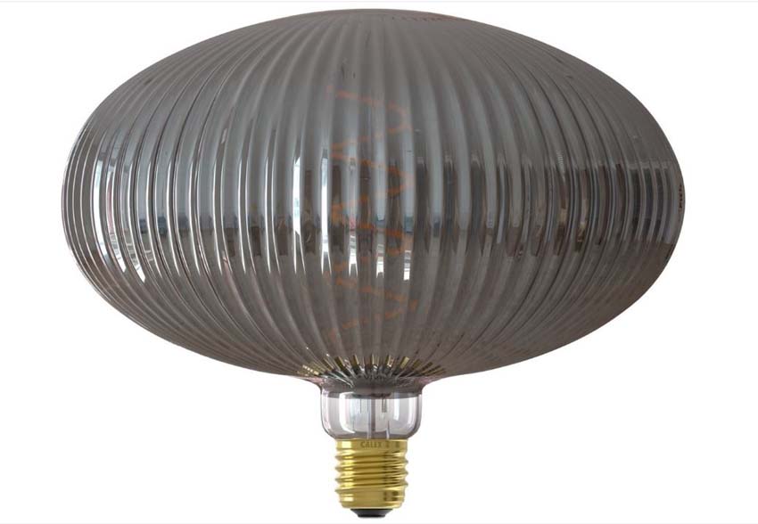 Ampoule LED ronde - E27 - Fumée - Ø12,5cm - Dimmable - 1x4 W - 40lm - 1800K - 1 pièce
