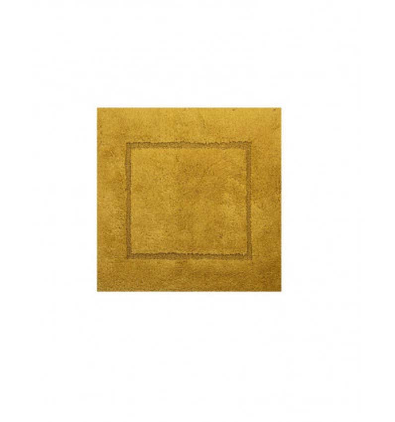 Tapis de bain Cosibel en coton ocre 60x60cm