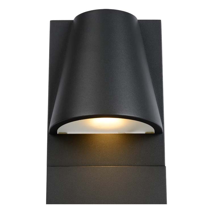 Sokkellamp Buiten - 1xGU10 - IP44 - Antraciet