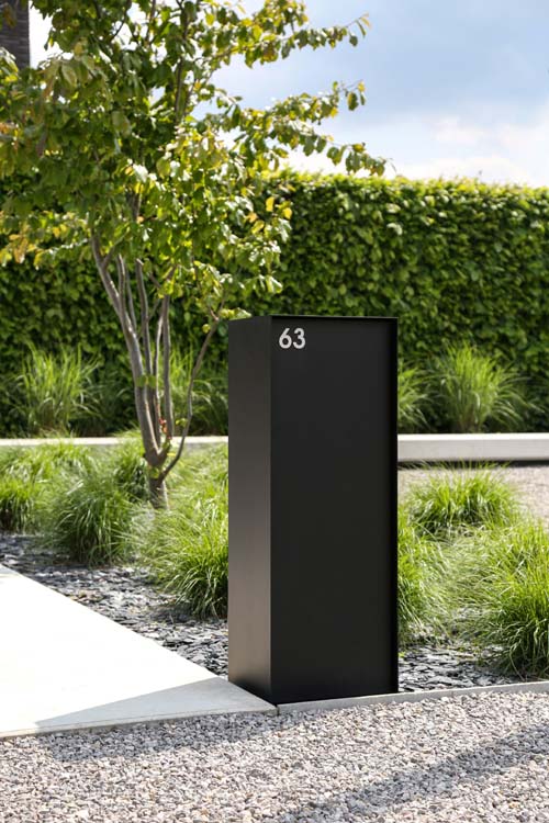 Pakketbrievenbus ONZO (eSafe) Dropbox small back zwart