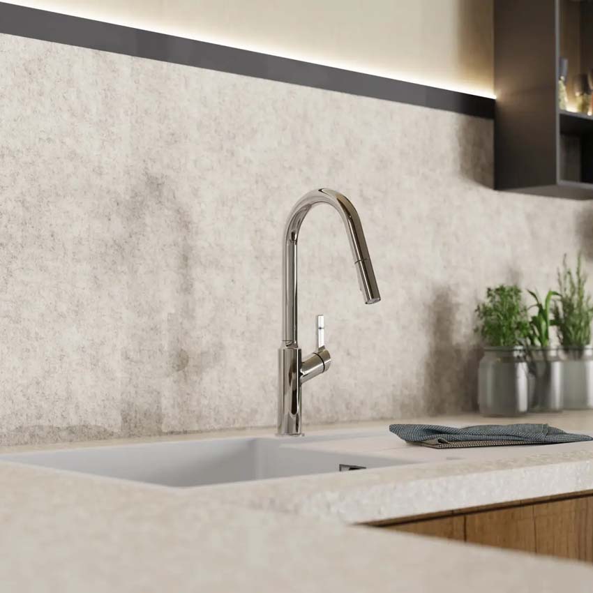 Robinet de cuisine Wasserwerk WK 12 chrome avec bec extractible